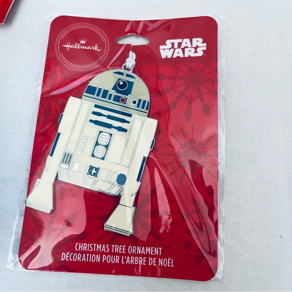 Hallmark Star Wars Two Christmas Ornaments Decorations Darth Vader‎ R2 D2 NEW